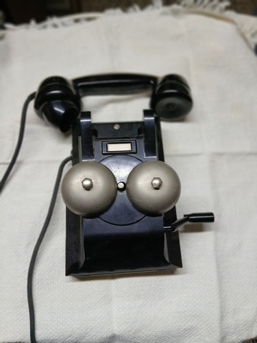 Telefono fisso vintage nero - , a