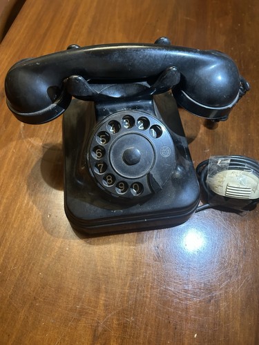 Telefono fisso vintage nero - , a