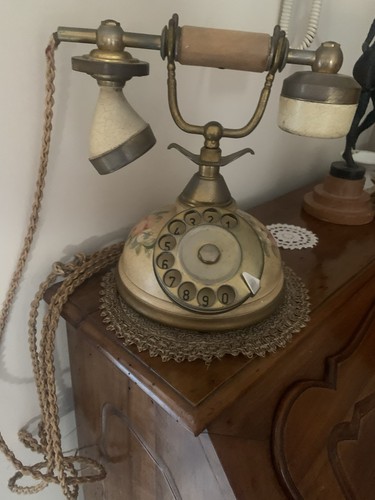 Telefono vintage disco - a,