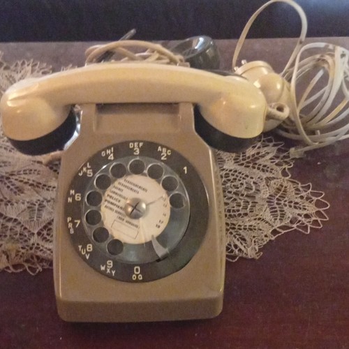 Telefono fisso vintage disco - telefono,