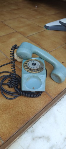 Telefono fisso vintage disco - vintage,