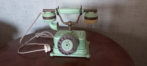 Telefono fisso vintage disco - telefono, a