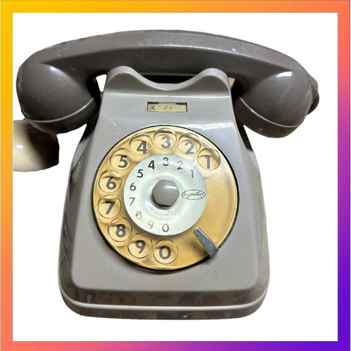 Telefono fisso vintage disco - fisso, a